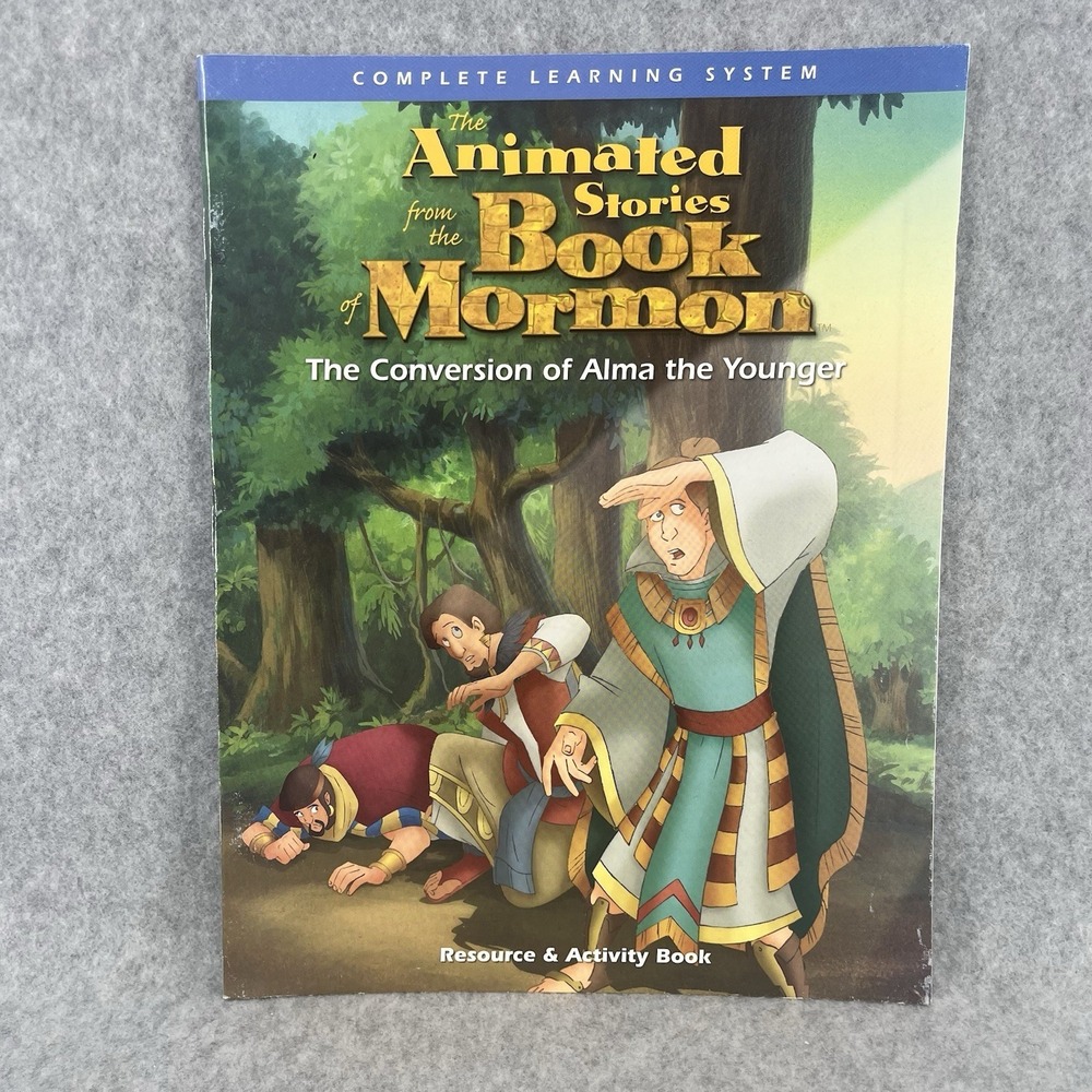 Book Of Mormon Activity Books Lot 6 Animated Stories Coloring Religious LDS Kids - Picture 2 of 16